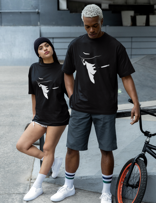 Oversized Mafia Print - Unique Style 240 GSM