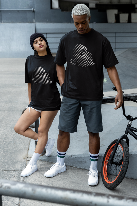 Unisex Terry cotton Oversized - Girl Print
